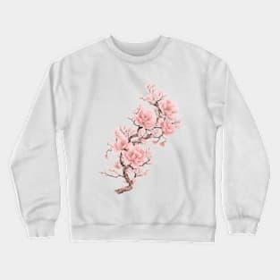 Sakura bonsai, Sakura, Flowers, Bloom, Cherry blossom, Sakura flowers, Sakura trees, Sakura blossom, Wall art, Modern art Crewneck Sweatshirt